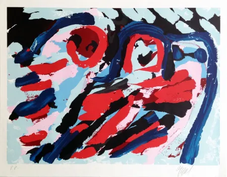 Сериграфия Appel - Three smiling faces 