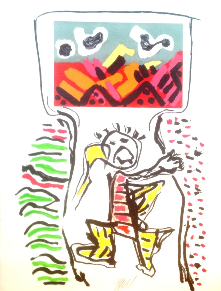 Литография Appel - Un ami pour la vie 