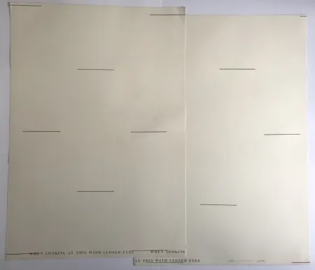 Литография Arakawa - When looking at this with closed eyes