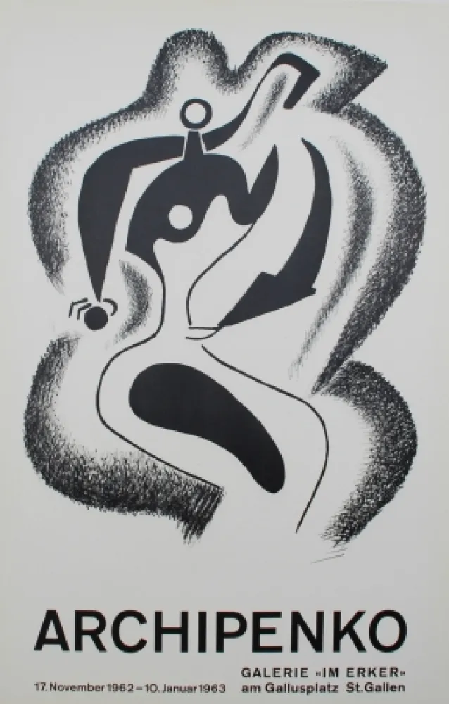 Литография Archipenko - Le sculpteur (The Sculptor)