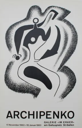 Литография Archipenko - Le sculpteur (The Sculptor)
