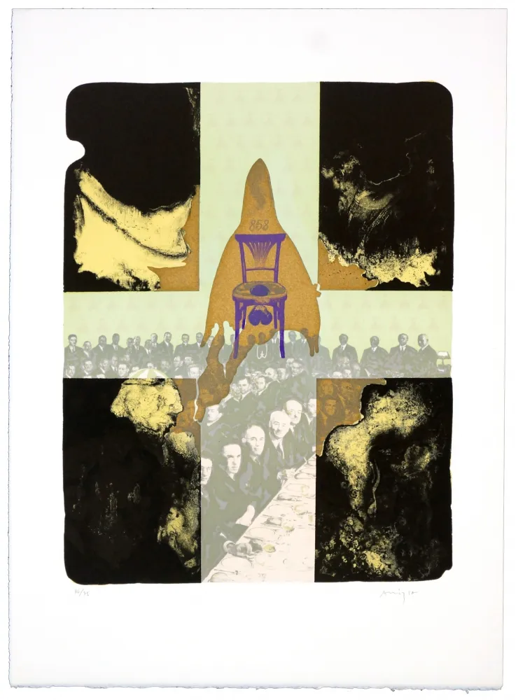 Литография Aritza - Orchidées pour Jeanne