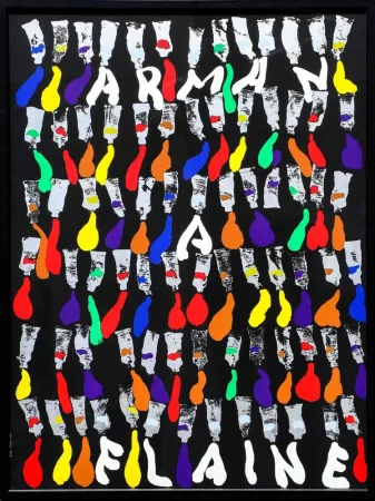 Сериграфия Arman - Arman a Flaine, 1981, Large Screenprint