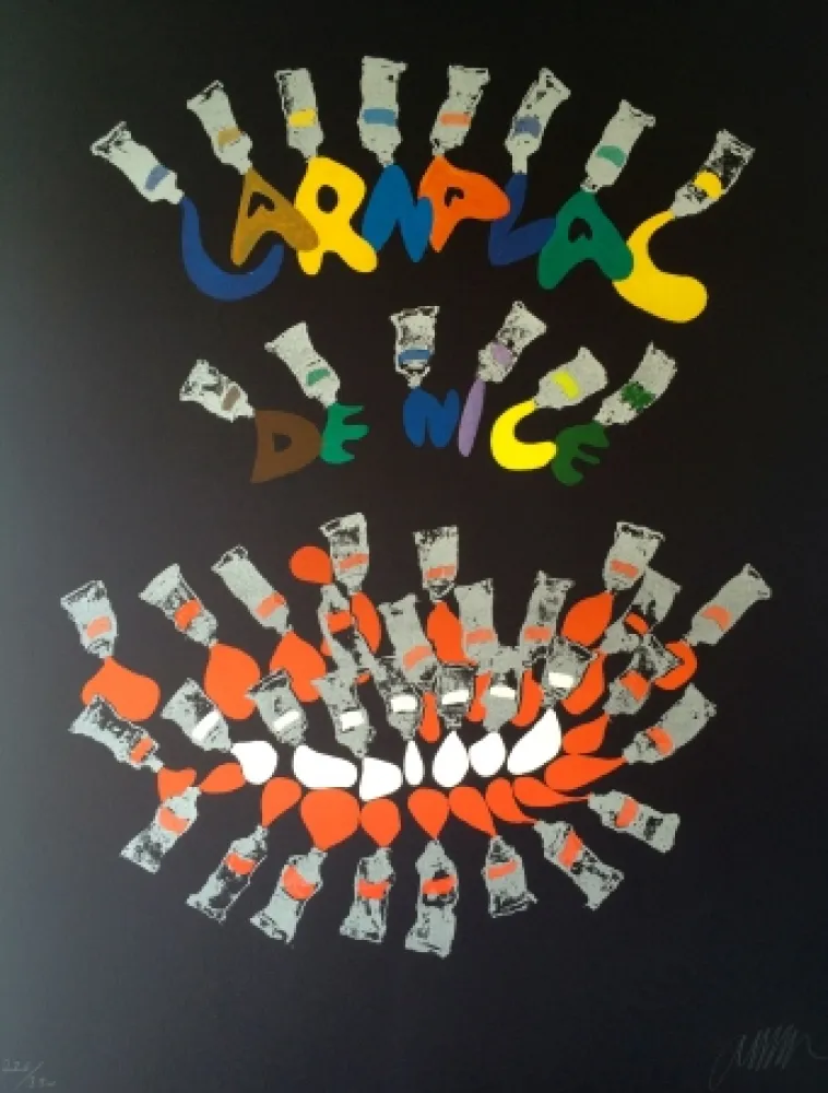 Литография Arman - Carnaval de Nice