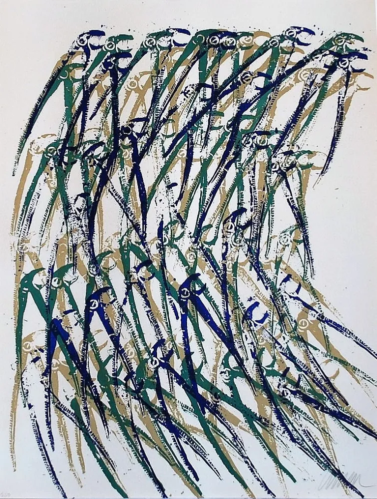 Литография Arman - Dinosaurus' Fangs