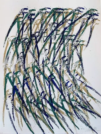 Литография Arman - Dinosaurus' Fangs