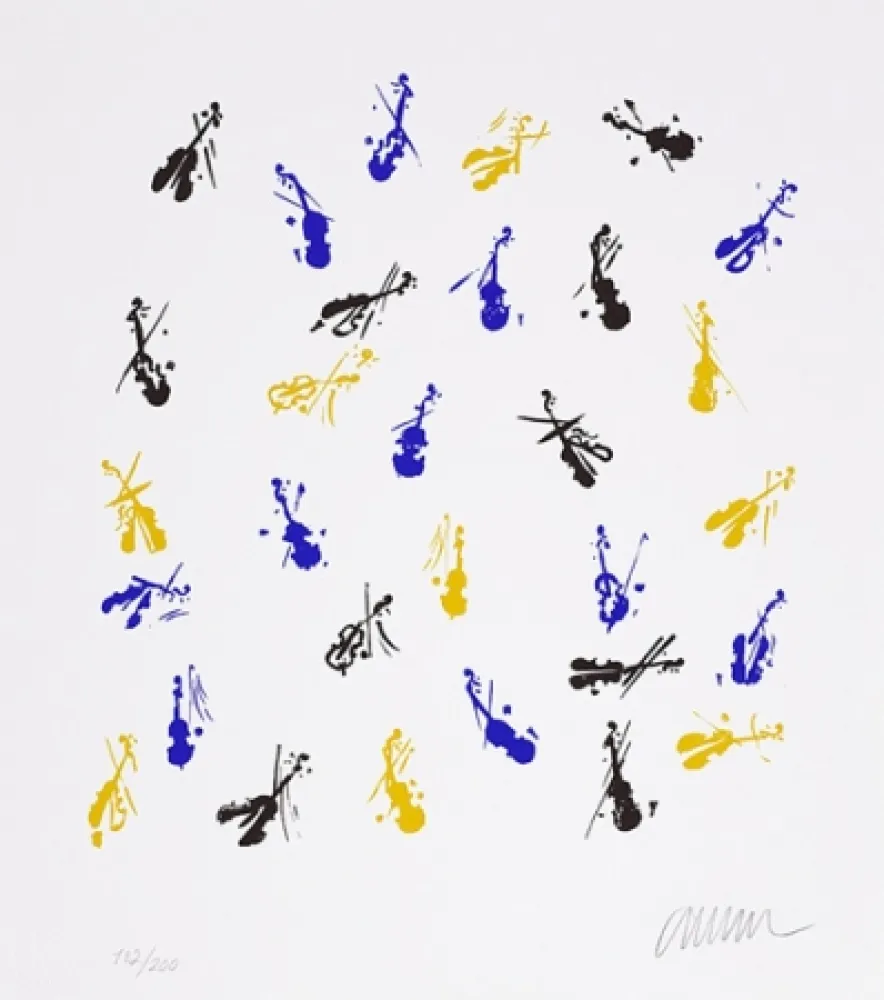 Сериграфия Arman - Fiddlemania II