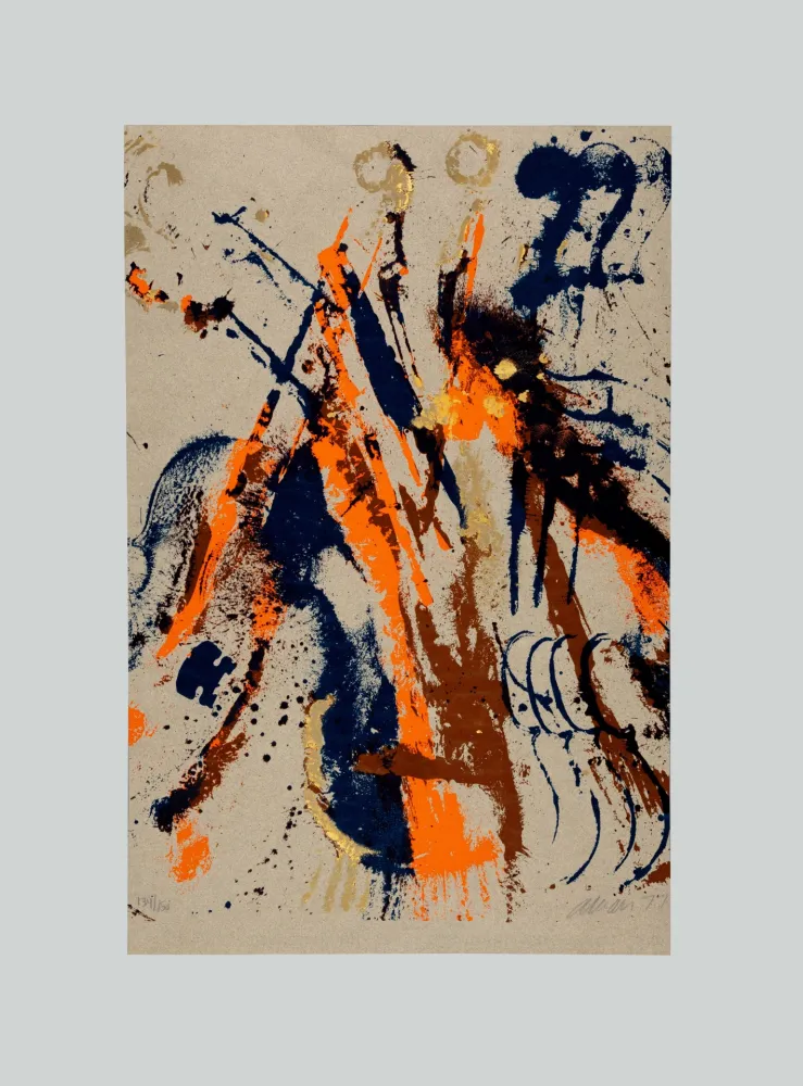 Сериграфия Arman - Grey mood