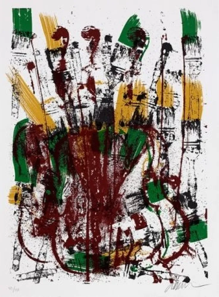 Сериграфия Arman - Melodie brossée 1