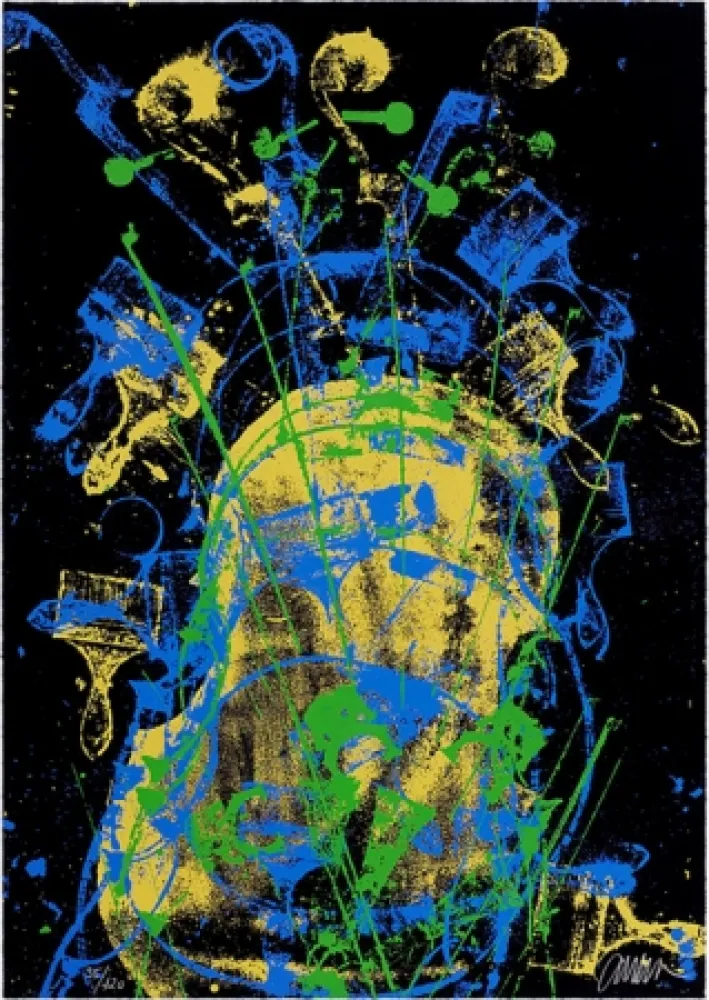 Сериграфия Arman - Melody for Strings 3