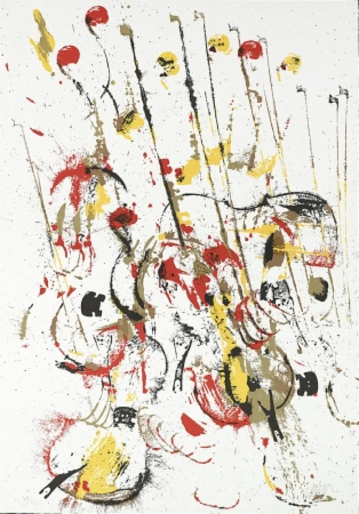 Сериграфия Arman - Melody for Strings III