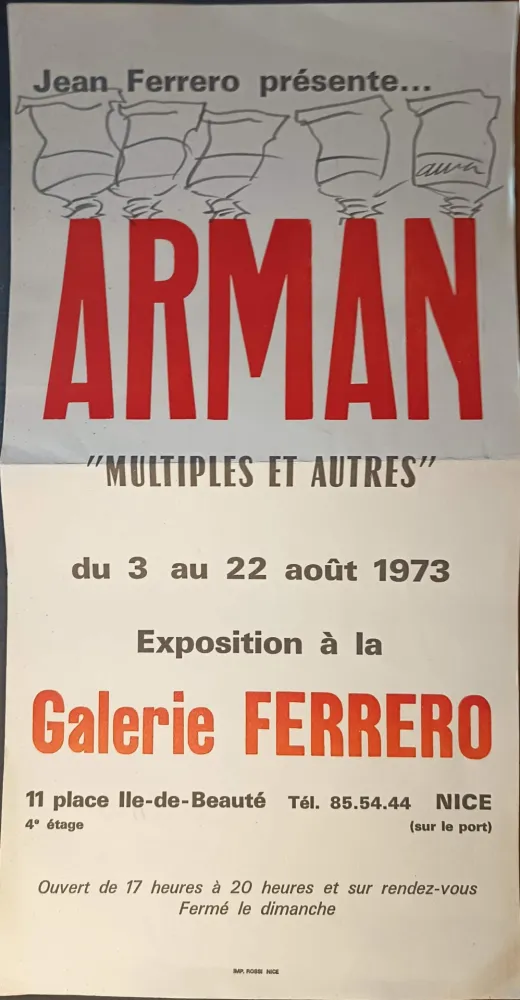 Афиша Arman - '' Multiples et Autres ''