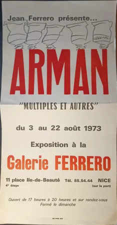 Афиша Arman - '' Multiples et Autres ''