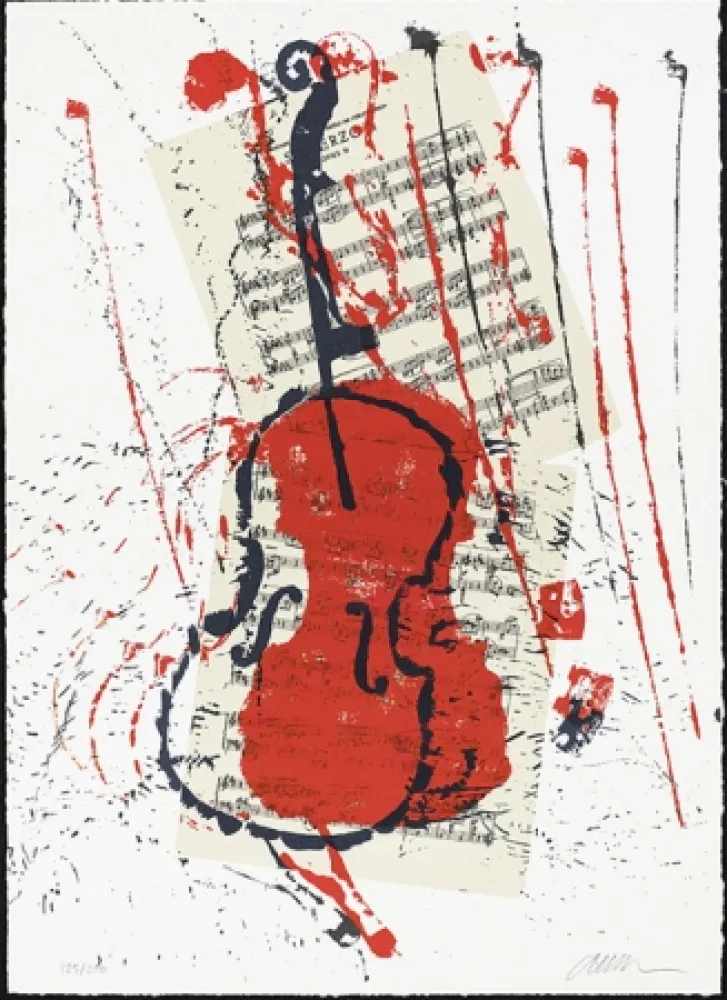 Сериграфия Arman - Scherzo opus 31