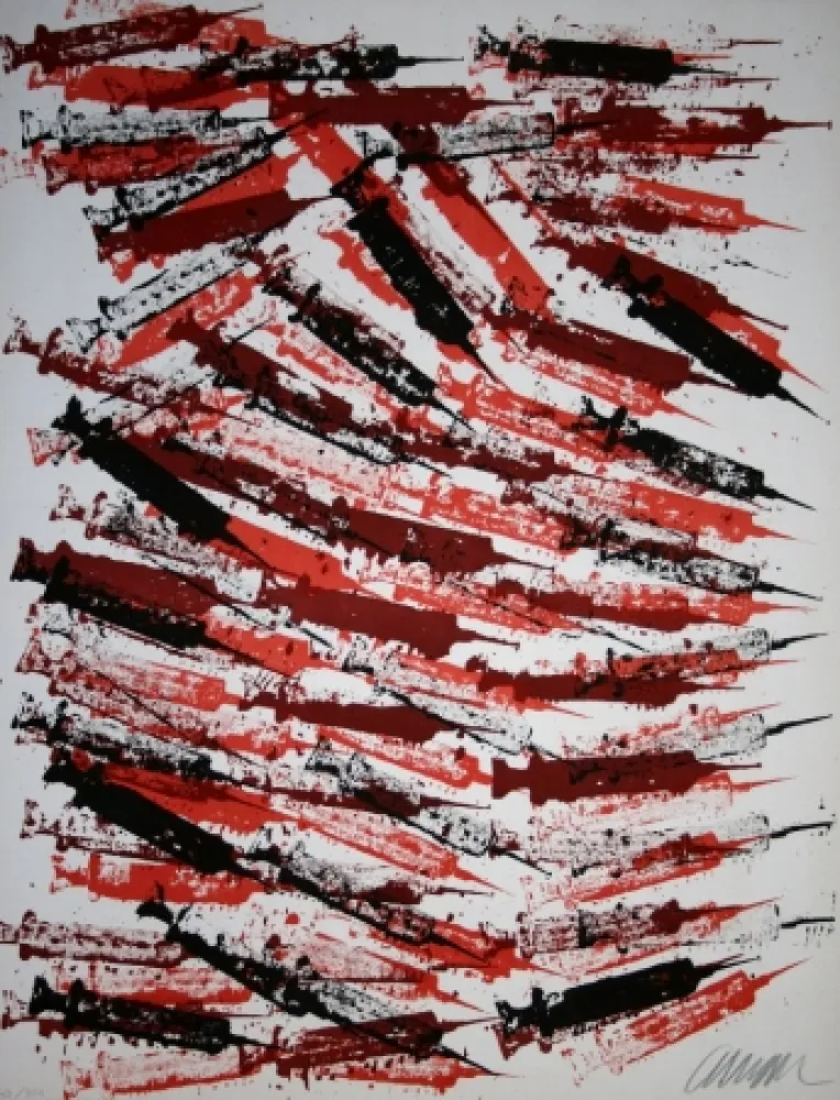 Литография Arman - Seringues