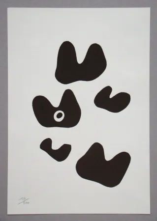 Сериграфия Arp - Constellation avec cinq éléments