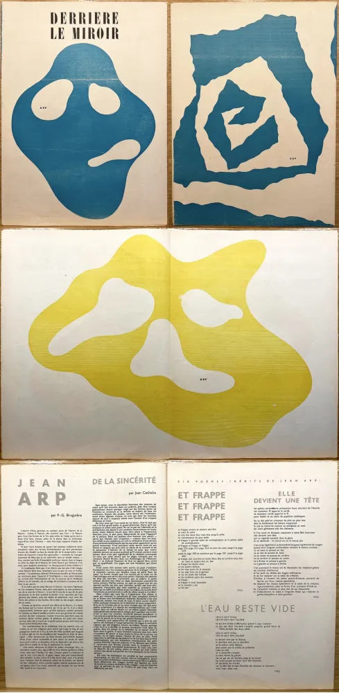 Иллюстрированная Книга Arp - Derrière le Miroir n° 33. ARP. Novembre 1950.