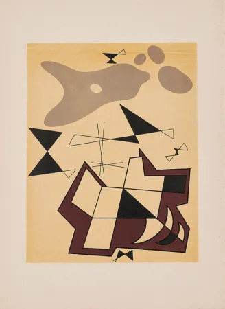 Литография Arp - Jean Arp - Alberto Magnelli & Sophie Taeuber-Arp, Aux Nourritures Terrestres, 1950 