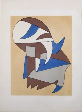 Литография Arp - Jean Arp & Alberto Magnelli  - Untitled Collaboration, Aux Nourritures Terrestres, 1950 