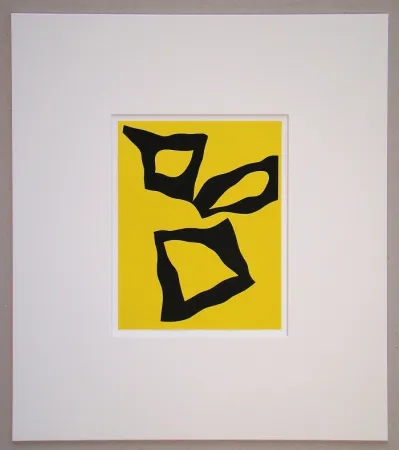 Сериграфия Arp - Placé selon les lois du hasard - 1951