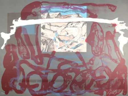 Литография Arranz-Bravo - Casa Azul y Blanca