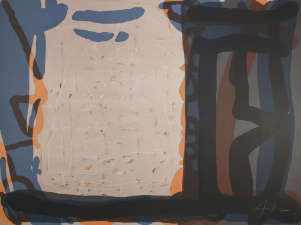 Литография Arranz-Bravo - Casa con anaranjada