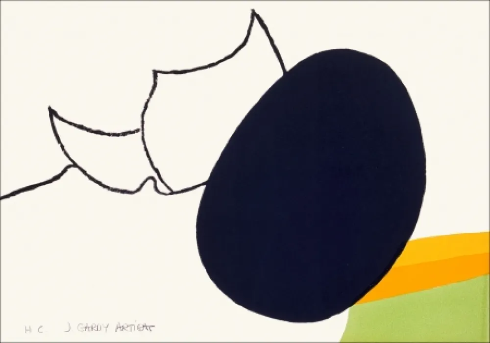 Литография Artigas - Eléments pour un dossier de police