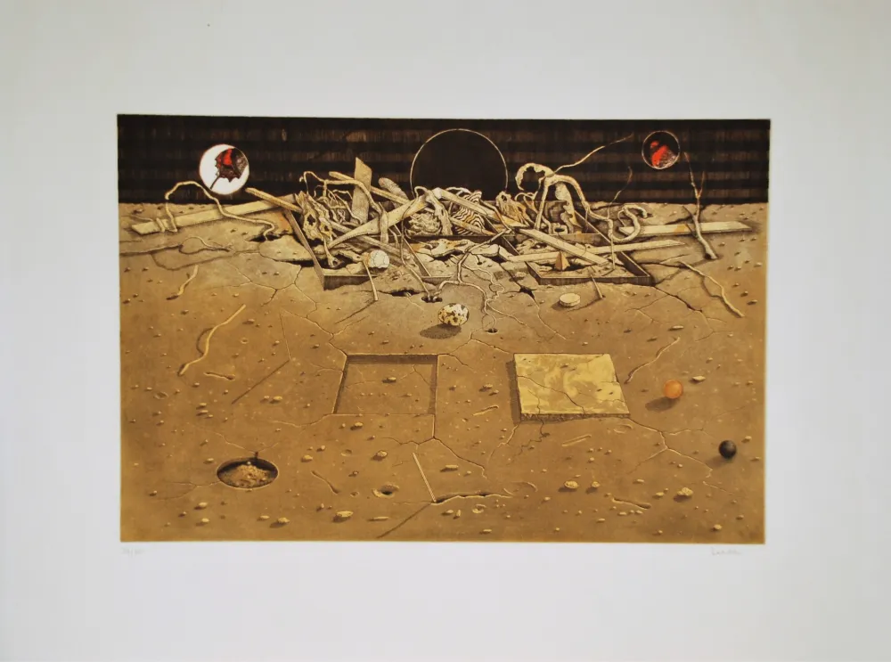 Акватинта Asada - Composition, ca.