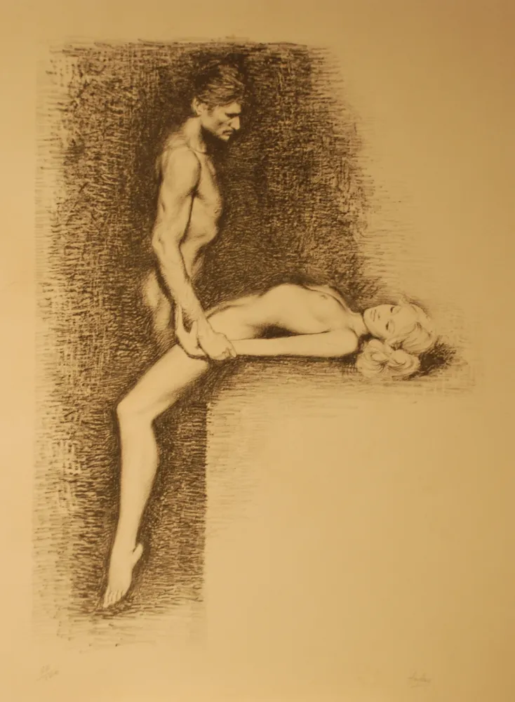 Литография Aslan - Couple, ca.