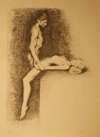 Литография Aslan - Couple, ca.