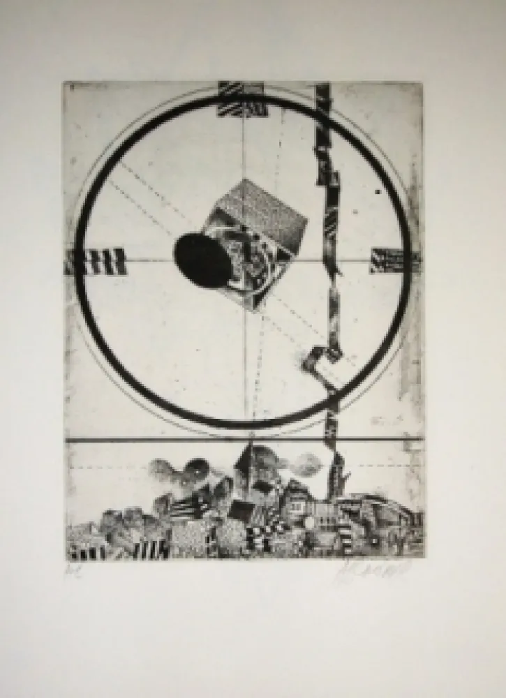 Гравюра Сухой Иглой Assadour - Sans titre