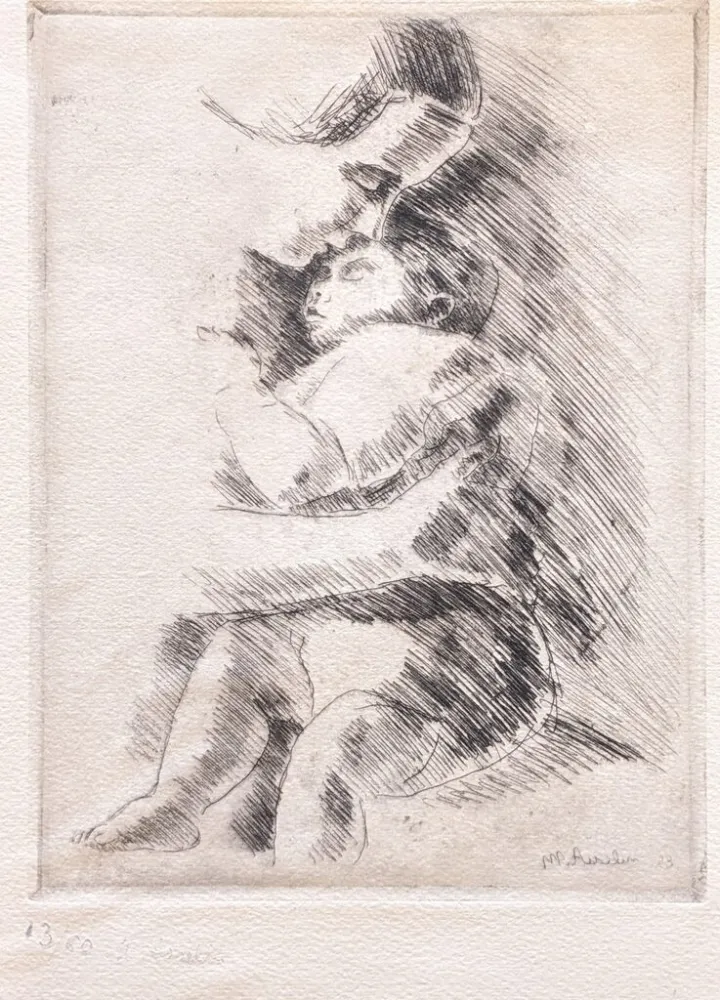 Гравюра Asselin - Maternité