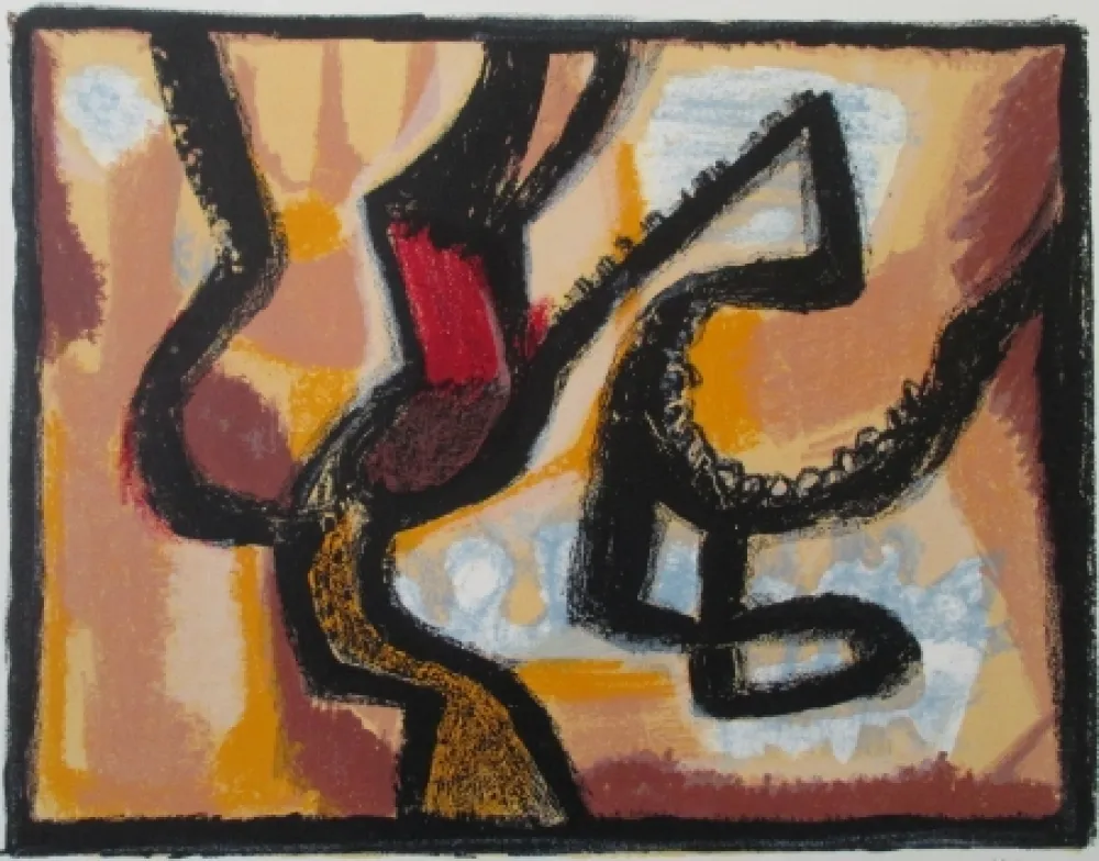 Литография Atlan - Affiche avant lettre, signed