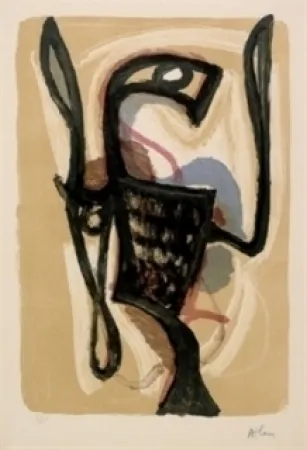 Литография Atlan - Oiseau de Lune