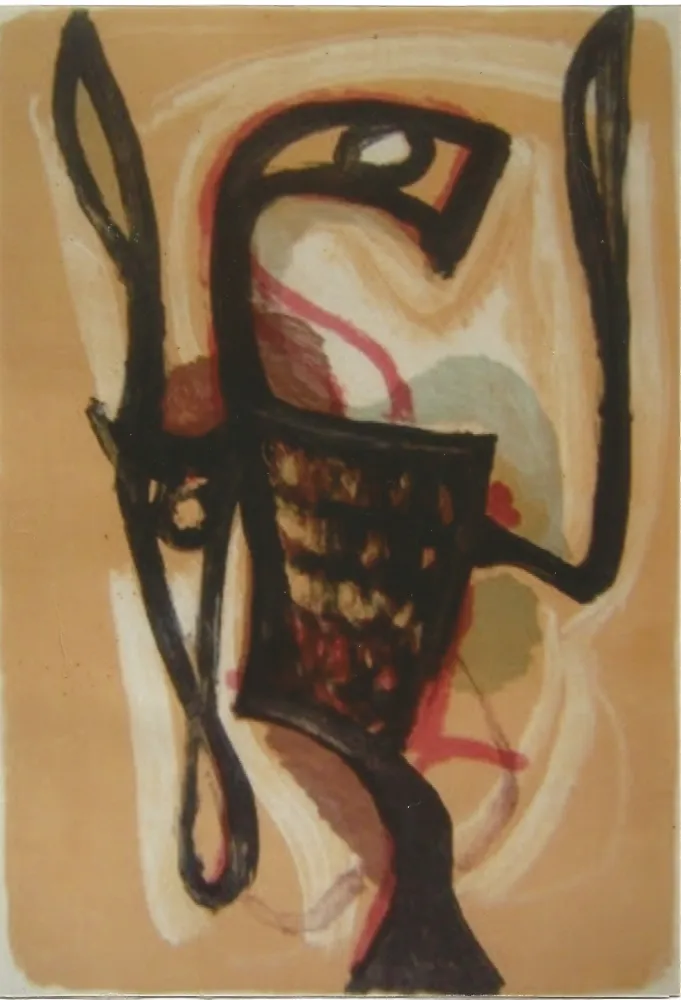 Литография Atlan - Oiseau de Lune