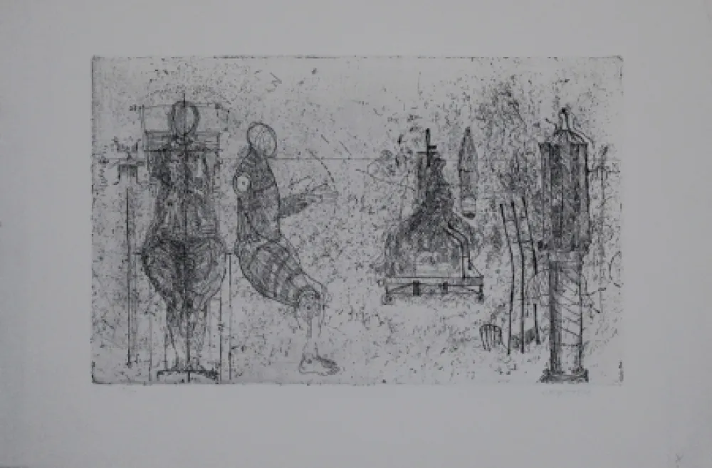 Гравюра Augustin - Skulpturen / Sculptures