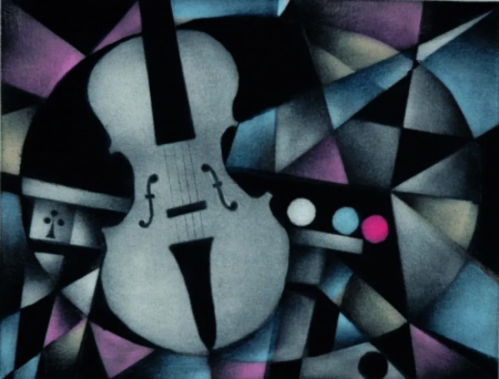 Mezzotint Avati - Avec l'as de trefle