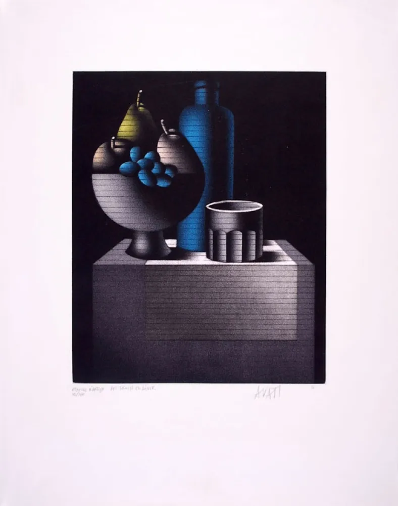 Mezzotint Avati - Des fruits en hiver