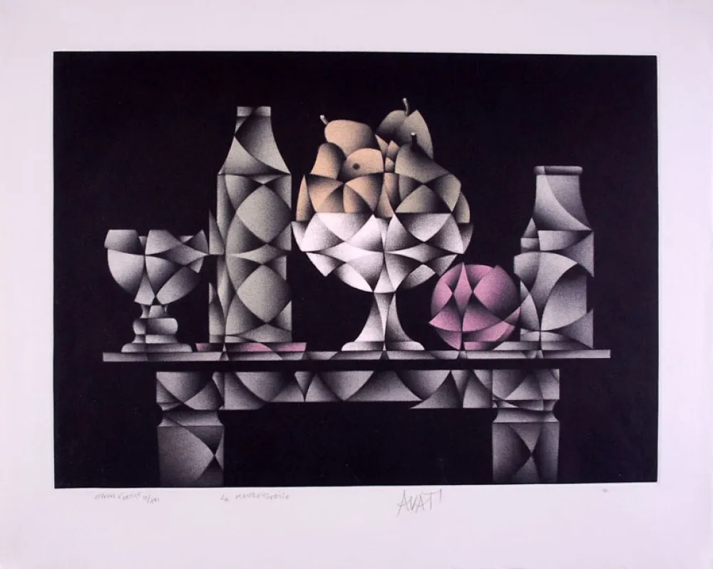 Mezzotint Avati - La Maubeugeoise