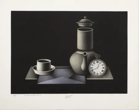 Офорт Avati - Le carte du petit Martin