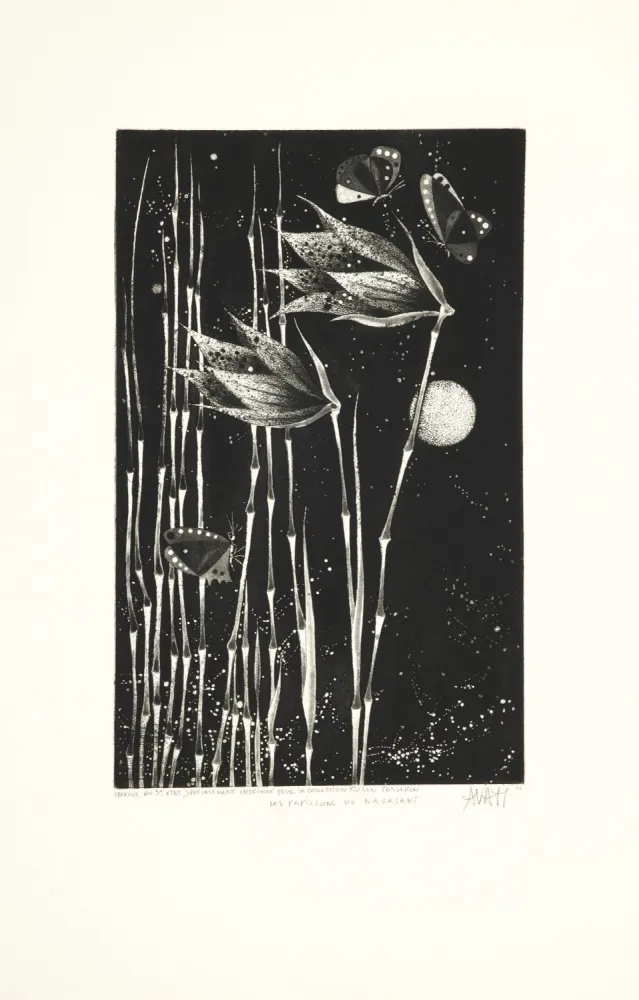 Акватинта Avati - Les papillons de Nagasaki