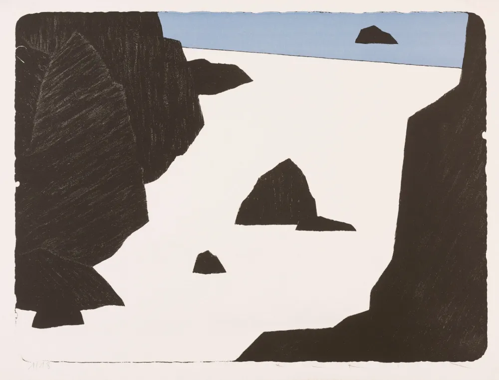 Литография Avril - Bretagne - Bleu