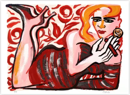 Сериграфия Bach - Fumando Espero