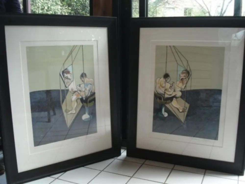 Литография Bacon - 3 studies of the male back