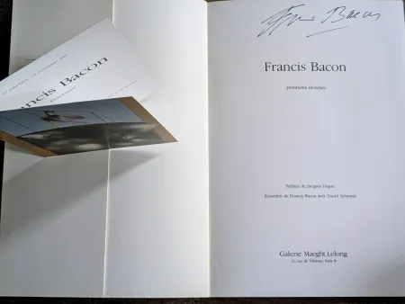 Нет Никаких Технических Bacon - Francis Bacon - Peintures Récentes,  Hand-Signed catalog and invitation,  1984