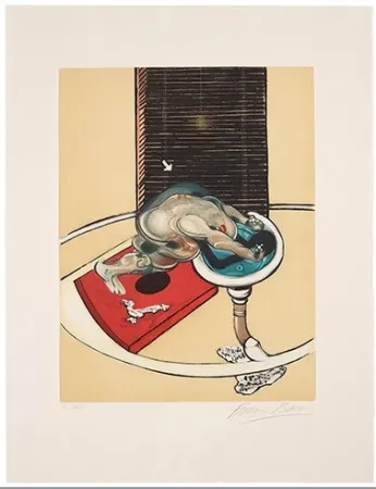 Офорт И Аквитанта Bacon - Man at the washbasin