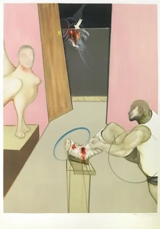 Литография Bacon - Oedipus and the Sphinx (after Ingres)