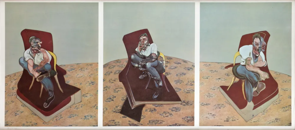 Литография Bacon - Portrait von Lucien Freud 