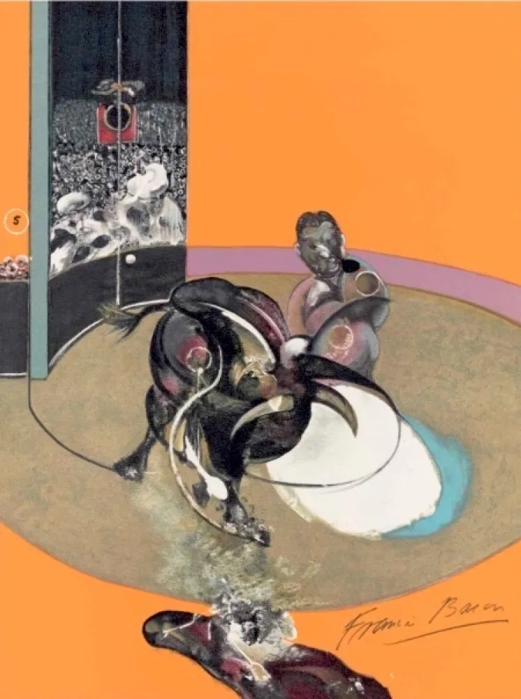 Литография Bacon -  Study for bullfight, n° 1 
