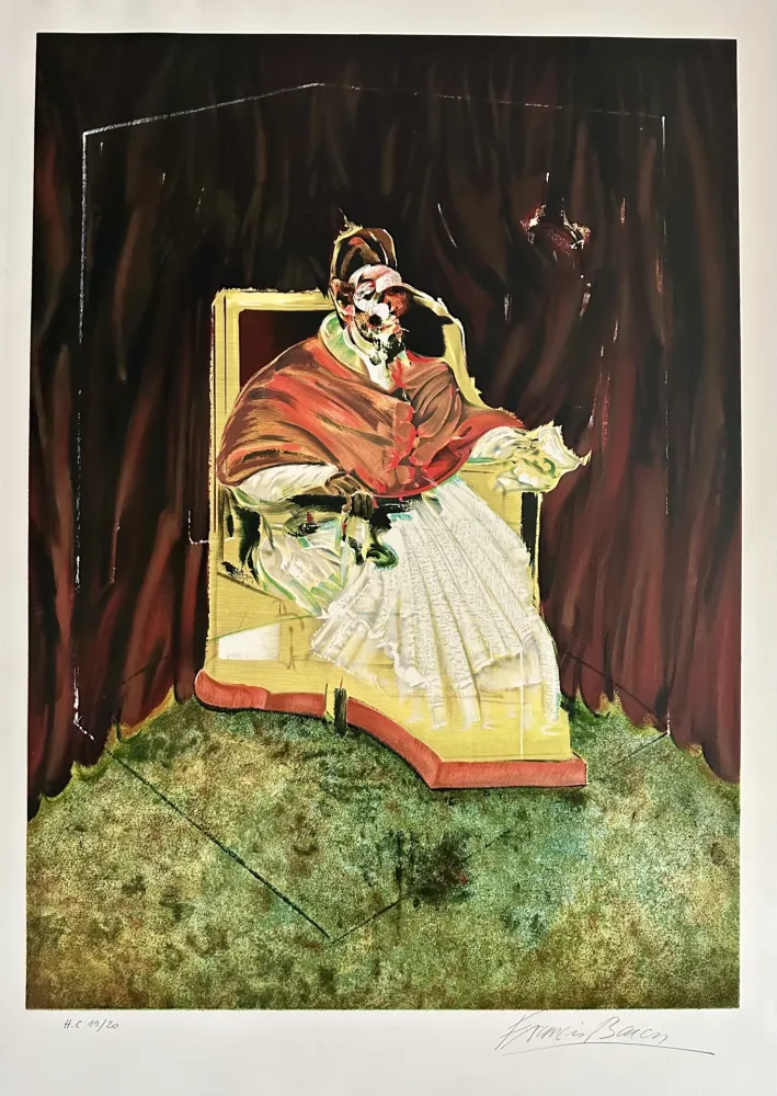 Литография Bacon - Study for Portrait of Pope Innocent X after Velasquez